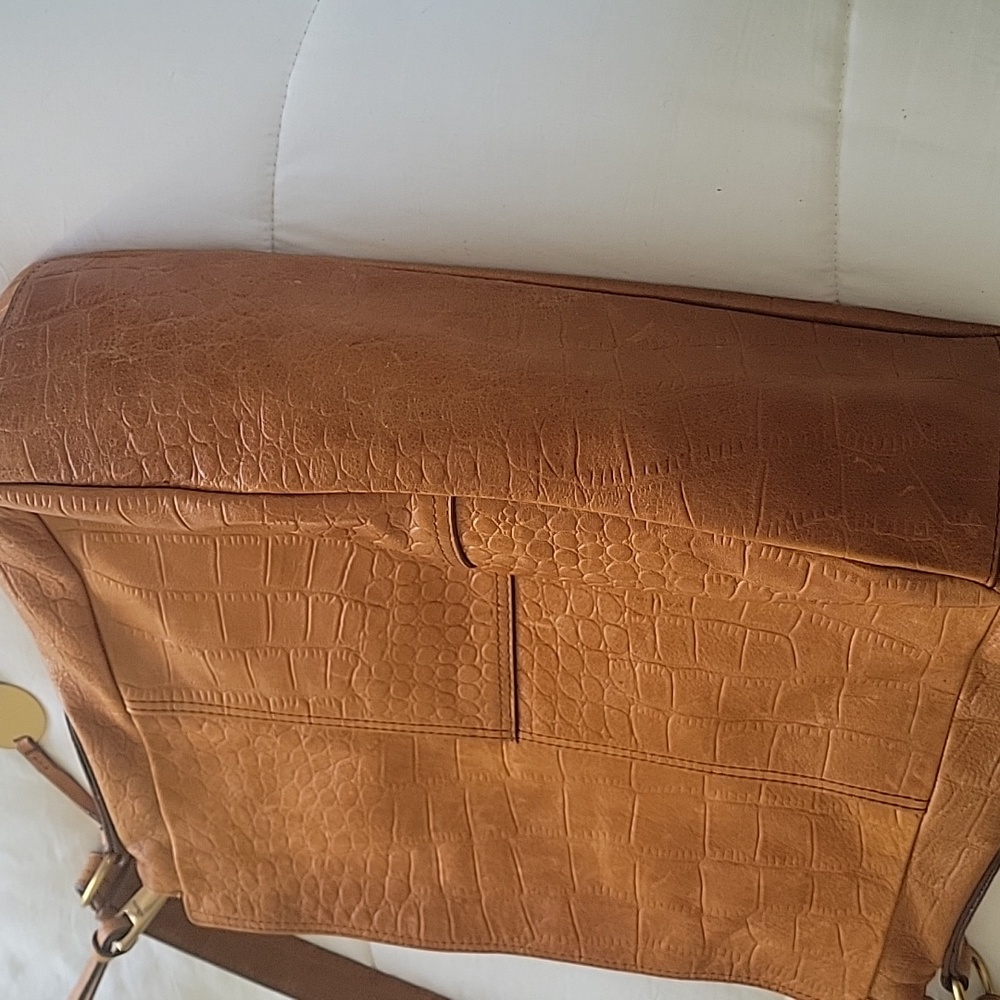 MARGOT LEATHER SHOULDER BAG TAN/BROWN - Picture 16 of 16